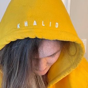 Merch sweatshirt from Khalid concert.
